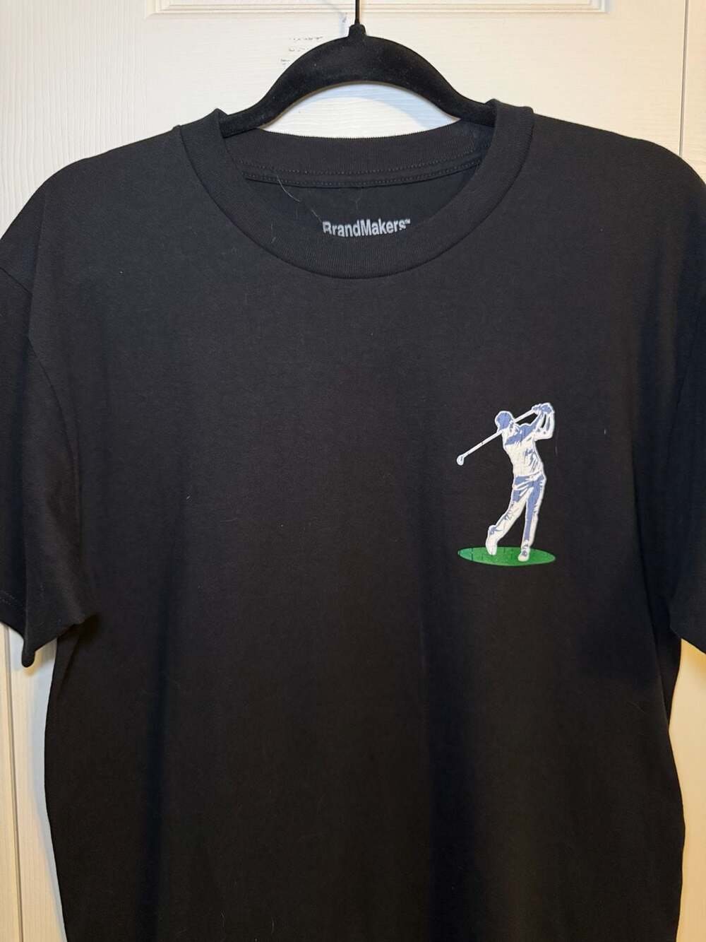 BrandMakers Beverly Greens Golf Club Size M Black Graphic T-Shirt